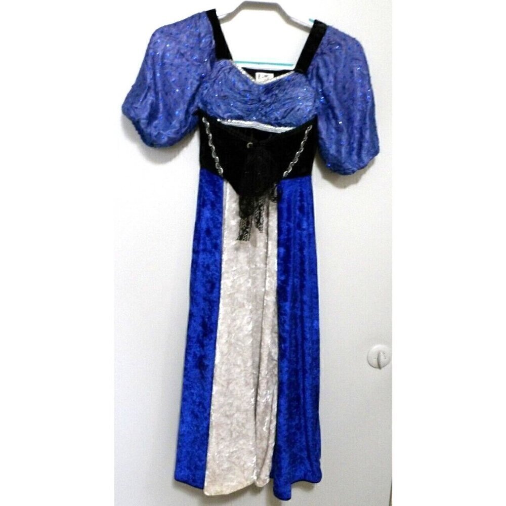 WIZARD'S WARDROBE blue renaissance faire princess dress little girls size S 5/6
